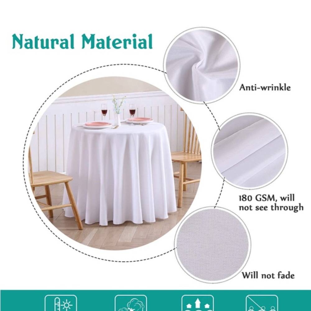 White Table Linen - Picture 3 of 4